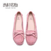 西村名物2020秋季新品舒适时尚有型优雅蝴蝶结豆豆鞋X20CE30091 商品缩略图2