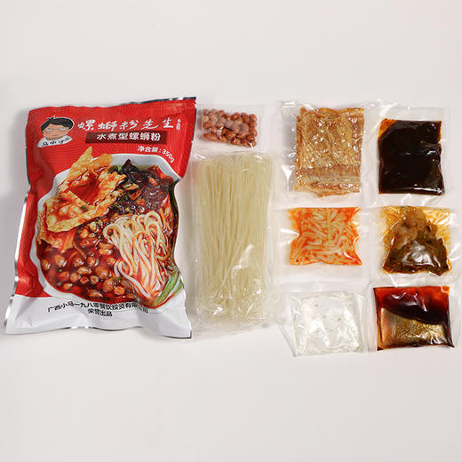 水煮型螺蛳粉先生 够味的一碗粉 无化学添加的米粉 螺蛳鲜香汤底 7厘米大腐竹 精心制作 商品图2