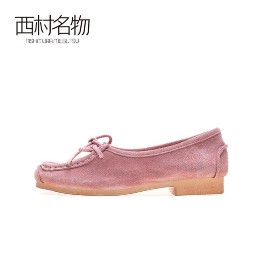 西村名物2020秋季新品舒适时尚有型优雅蝴蝶结豆豆鞋X20CE30091 商品图3