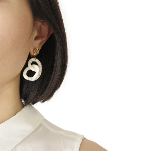 订购8周到｜POPORCELAIN-Rose And Salted-Pretzel 耳环［丹麦设计师］ 商品图4