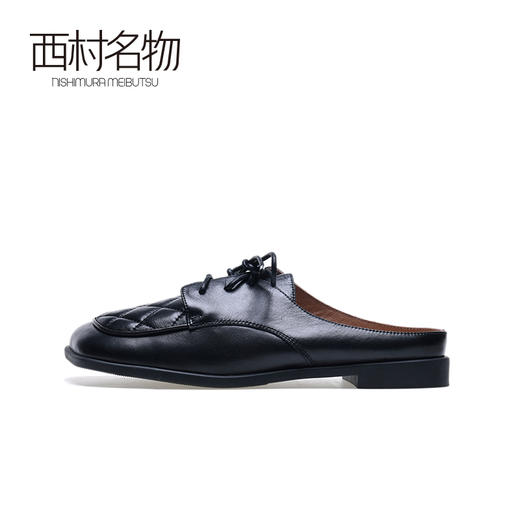 西村名物2020秋季新款时尚休闲简约平底方头乐福鞋X20CH30151 商品图1