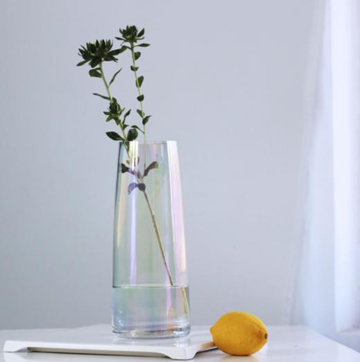【花瓶】*ins风极光幻彩玻璃花瓶 北欧风插花水培花瓶简约风桌面玻璃瓶 商品图1
