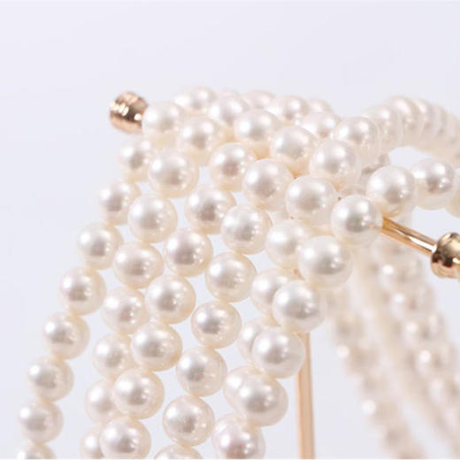 AYZZ-AQY-37新款时尚优雅气质9-10mm淡水珍珠项链 商品图4