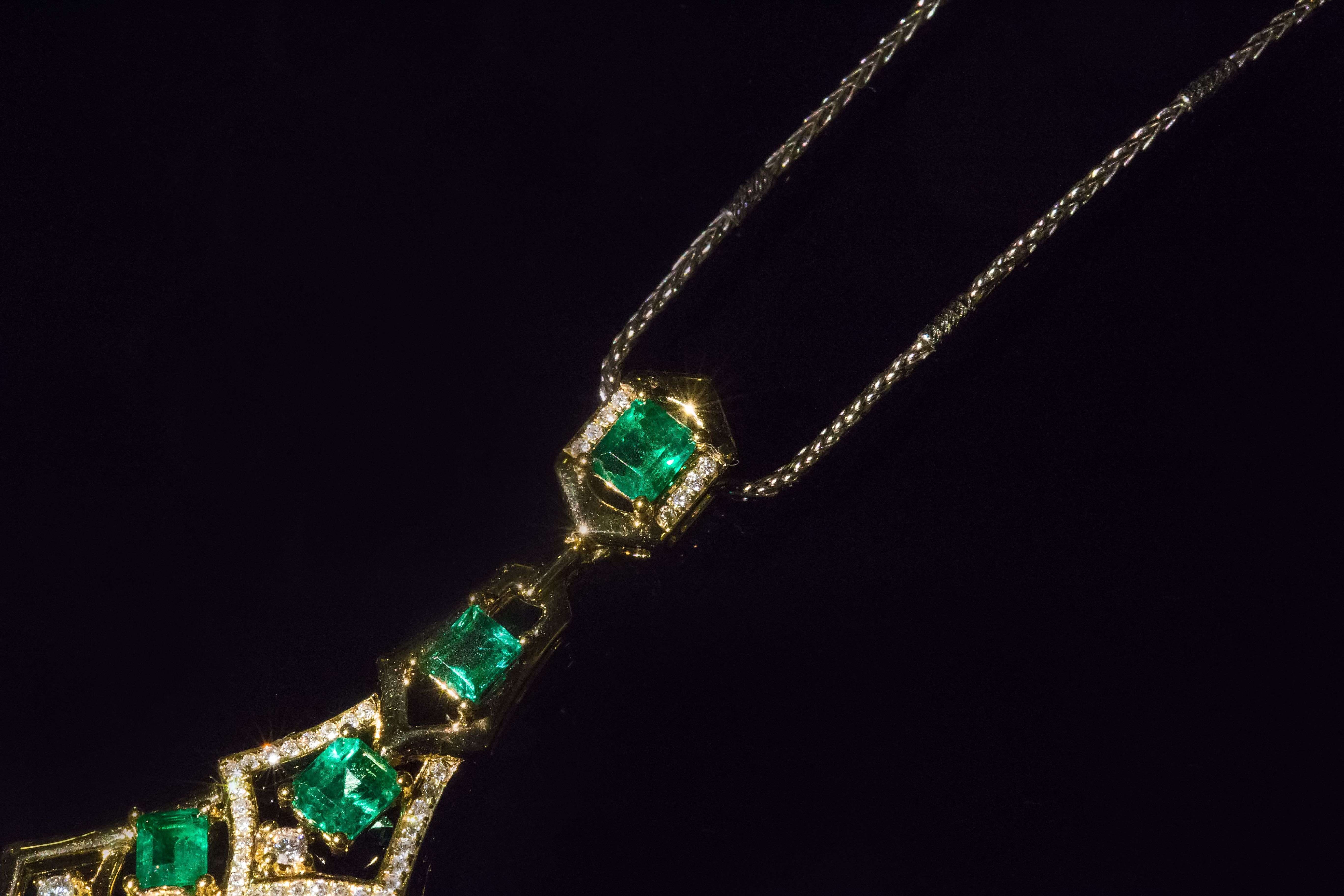 现货已售祖母绿复古耳吊吊坠页面显示虚拟价格订制需联系客服