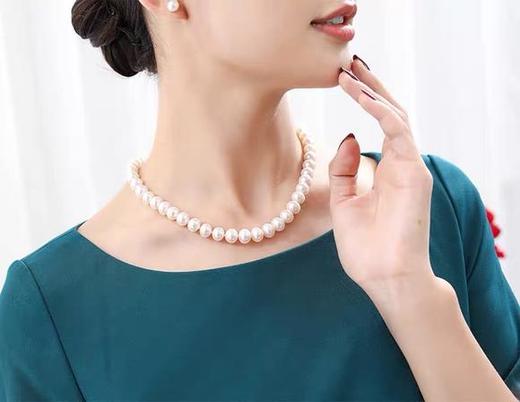 AYZZ-AQY-37新款时尚优雅气质9-10mm淡水珍珠项链 商品图2