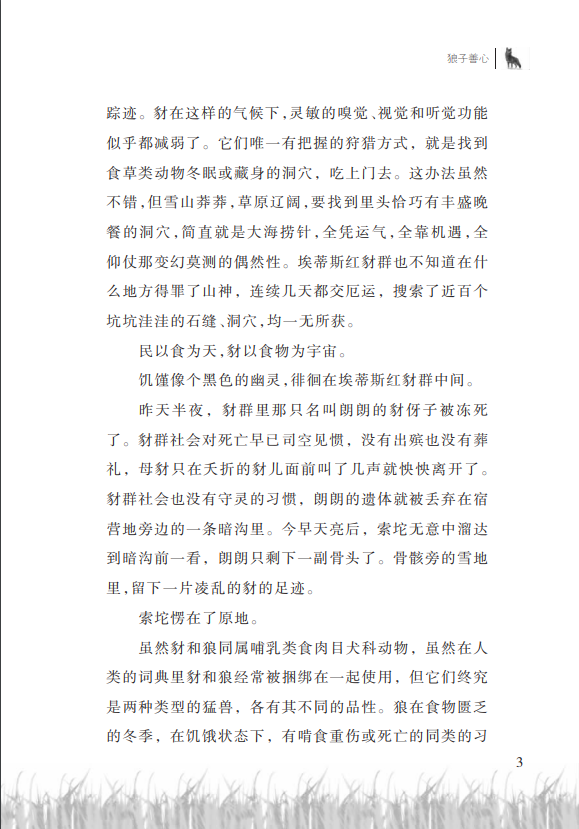 狼子善心沈石溪主编