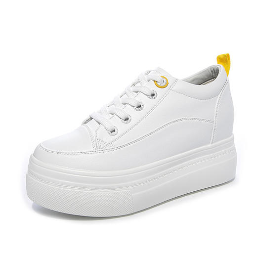 LM-L1700百搭低帮透气厚底松糕休闲鞋内增高小白鞋 商品图4