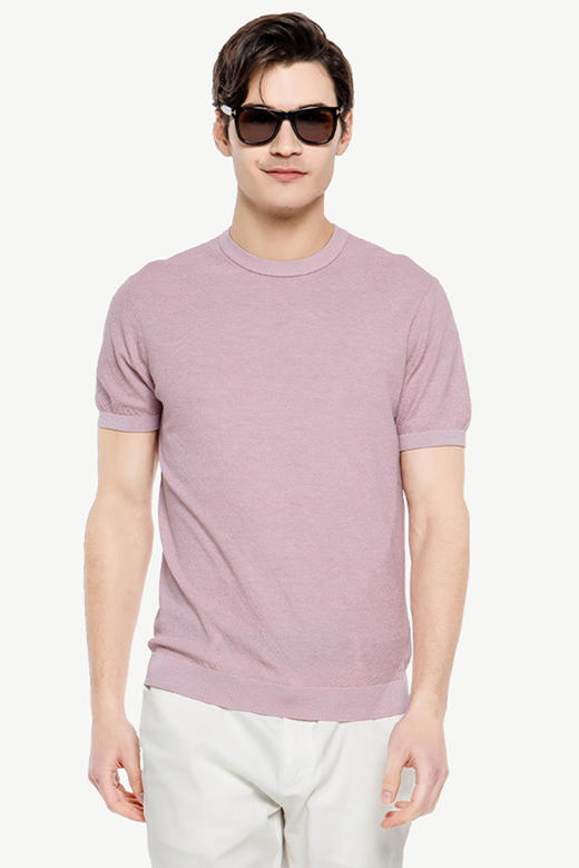 callisto拉丝棉圆领针织T恤  SPTSS009PK 商品图0