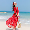 WZNH-ARX5818新款海边度假波西米亚长款超仙甜美连衣裙 商品缩略图4