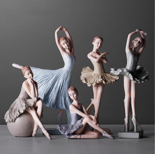 【装饰品】北欧艺术可爱少女心芭蕾舞女孩小摆件创意儿童房间桌面装饰品礼物 商品图0