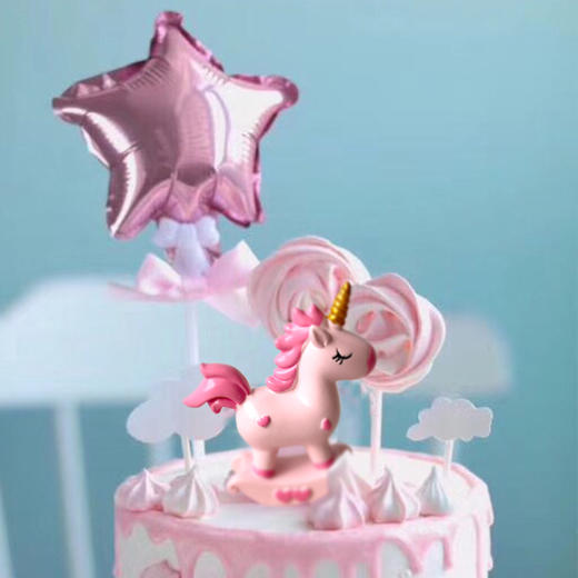 蛋糕装饰气球插件  闪耀彩色铝箔气球 派对蛋糕装饰插件 甜品台 商品图3