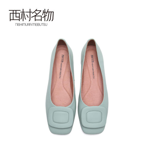 西村名物2020秋季新款复古优雅舒适净版方头芭蕾舞鞋X20CE30321 商品图2