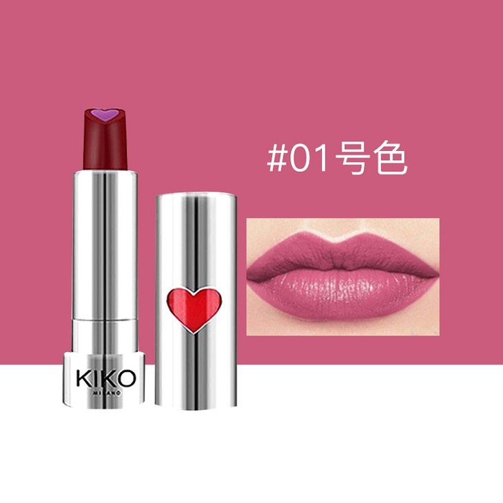 意大利kiko情人节限量爱心口红35g01香港直邮
