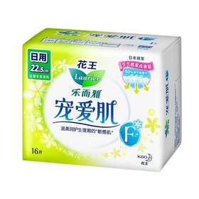 乐而雅 宠爱肌丝薄柔爽棉网22.5cm(16片）