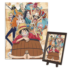 【折扣商品 不退不换】150片迷你拼图 P1290 ONE PIECE-木桶