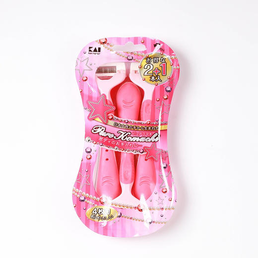 日本贝印刮毛刀四枚刀片（单一把） 商品图1