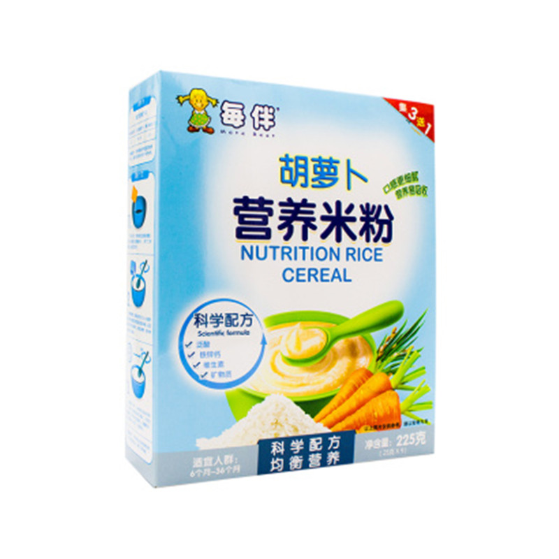 每伴营养米粉胡萝卜225gJPY带授权招加盟代理