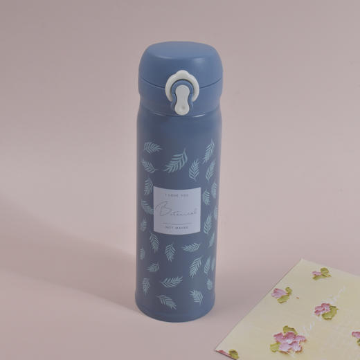 【500ml大容量】小清新ins文艺羽毛保温杯弹跳盖韩版男女学生水瓶网红304不锈钢保温杯JJ20918 商品图4