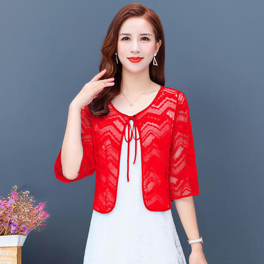 DSH-6322夏季新款大码波浪纹防晒小披肩 商品图4