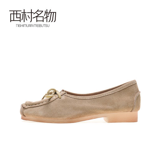 西村名物2020秋季新品舒适时尚有型优雅蝴蝶结豆豆鞋X20CE30091 商品图1