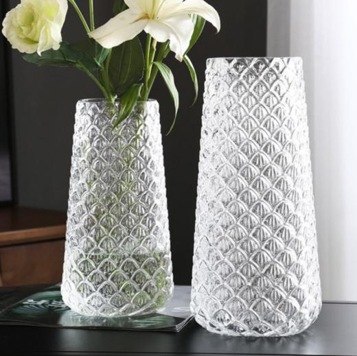 【花瓶】北欧轻奢透明玻璃花瓶水培百合客厅餐桌创意装饰摆件干花花瓶花器 商品图2