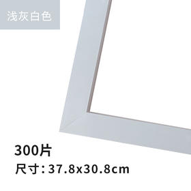 300片平面拼图框 W1024  实色框 浅灰白色