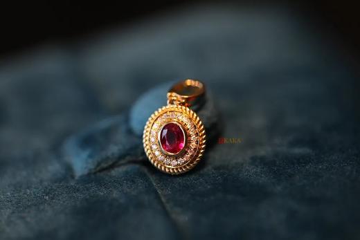 无烧鸽血红红宝石可打开挂坠 商品图3