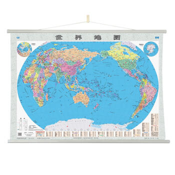 世界地图（政区版）,1.1m x 0.8m,全开覆膜挂图 商品图1