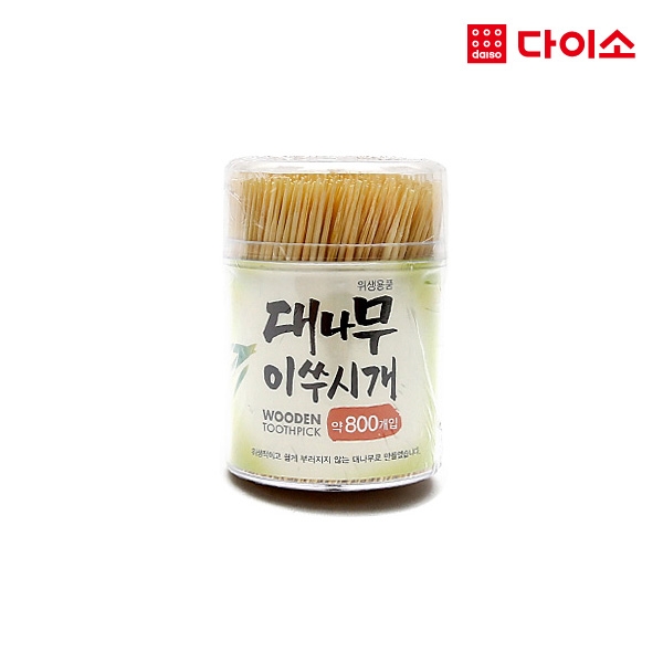 竹牙签（约800片）-72947 大创 Daiso Bamboo toothpicks颜色随机JPY带授权招加盟代理