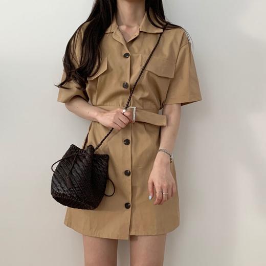 Trench coat chic shirt dress 风衣别致衬衫连衣裙 忌平庸JPY带授权招加盟代理 商品图1