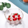 【果盘】家用金边玻璃沙拉碗创意日式不规则锤纹蔬菜水果甜品碗 彩色果盘 商品缩略图0