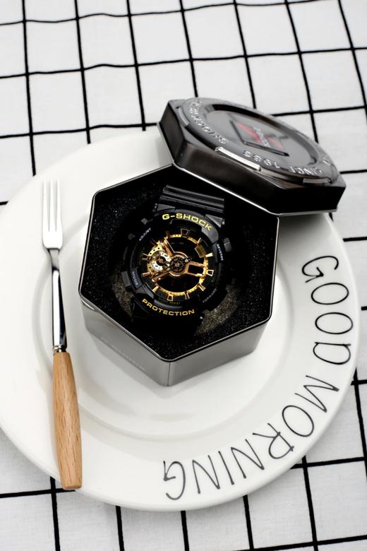 黑金，市面最强公司级卡西欧ga-110系列，拥有强大的抬手灯功能和防水功能，机芯原台湾代工厂，表带高级树脂制造. 商品图4