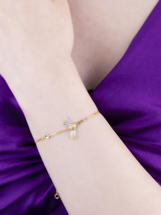 「蜻蜓」黄钻手链0.07克拉主石黄钻0.21克拉配钻1.79克18K金 商品图2