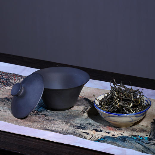 建水紫陶素盖碗 商品图3