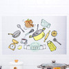 【卡通防油贴纸 、2张】家用墙面装饰贴厨房用品灶台自粘防水墙贴  商品缩略图1
