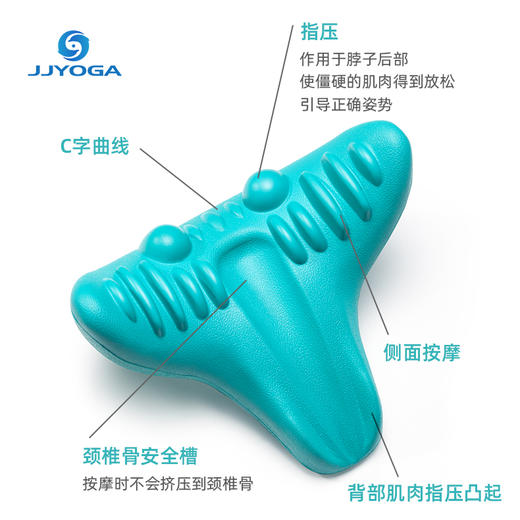 JJYOGA瑜伽网红款颈椎枕头护颈枕高低颈部枕硬成人非圆单人护颈椎 商品图1