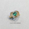 【每日特选】18K黄金心形祖母绿钻石戒指(预约看货) 商品缩略图5