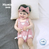 【100选10】哈米尼Hamini/爬服 女宝宝满印爱心提花全棉背带裙哈衣hcgx807 商品缩略图4