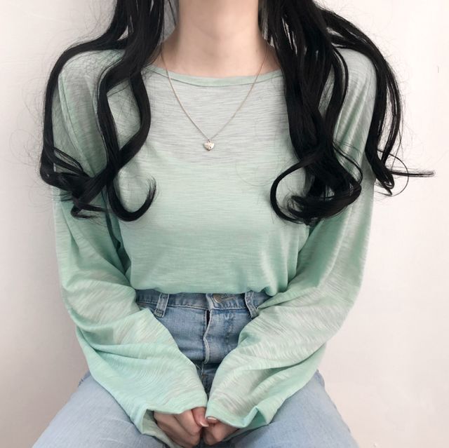 忌平庸 Daily slab cooling long-sleeved T-shirt 透气长袖T恤JPY带授权招加盟代理