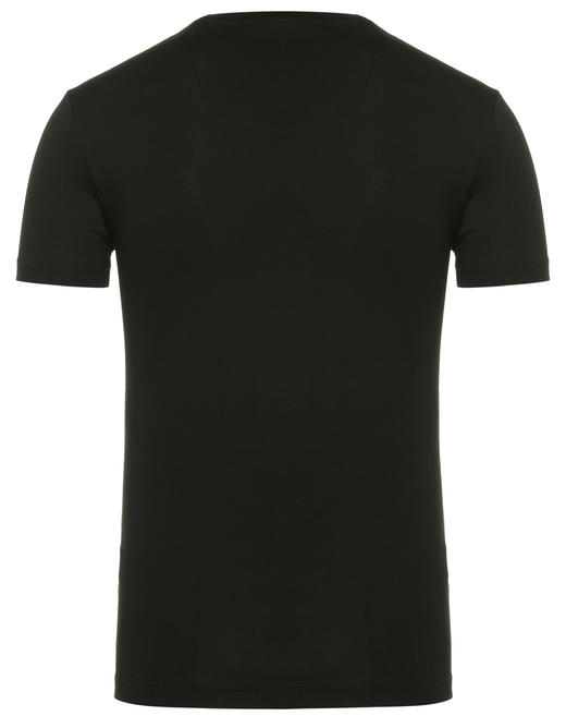 Marco Azzali 黑色圆领T恤 T5090200 商品图1