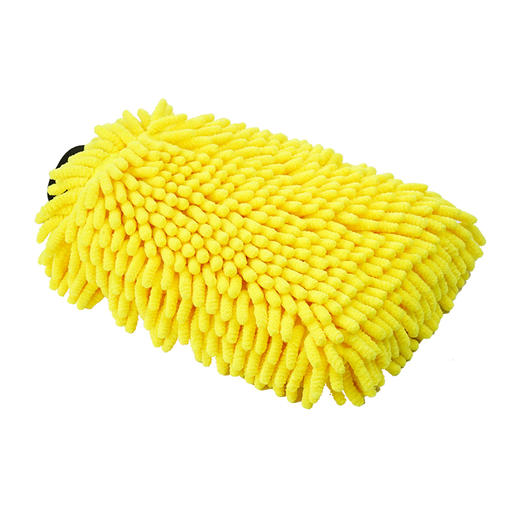 D4E野人雪尼尔洗车手套（黄色） 商品图1