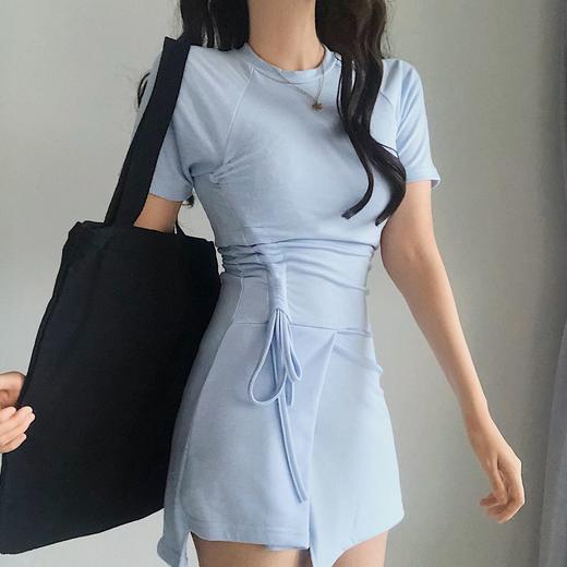 Drawstring sexy skin slim mini skirt抽带性感紧身修身迷你短裙JPY带授权招加盟代理 商品图1