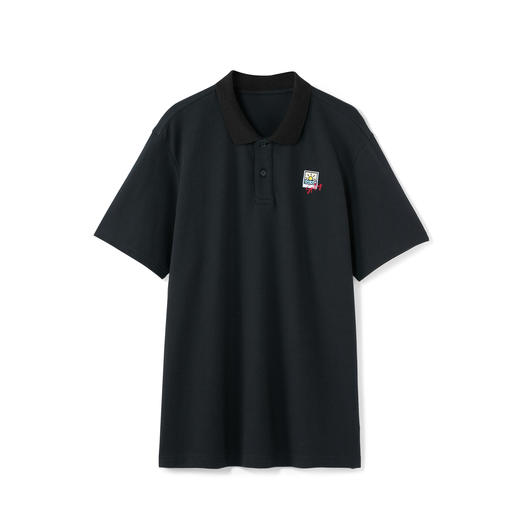 班尼路polo衫男短袖抗菌弹力印花宽松休闲翻领情侣装 商品图3