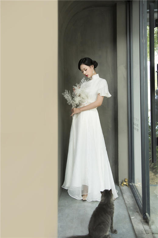 荷言HEYEN 金风玉露 上海时装周走秀款大摆裙明星同款 商品图1