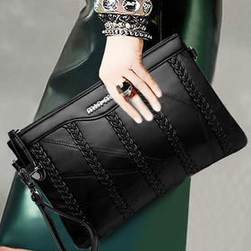 RJ-YZP041欧美风范羊皮手拿包新款单肩斜挎潮流女包