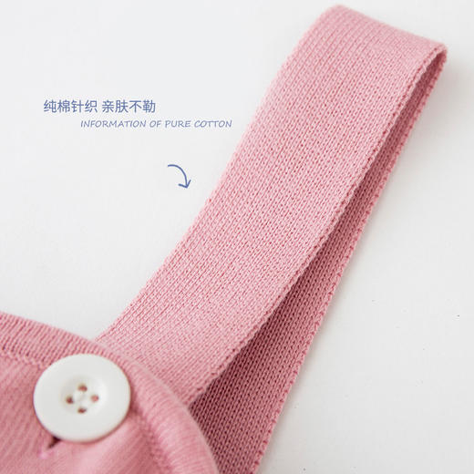 【100选10】哈米尼Hamini/爬服 女宝宝满印爱心提花全棉背带裙哈衣hcgx807 商品图7
