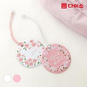 [Daiso] Spring Round Shape Name Tag-1017743 圆形名称标签JPY带授权招加盟代理
