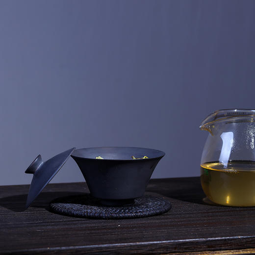 建水紫陶素盖碗 商品图7