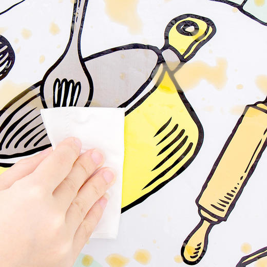 【卡通防油贴纸 、2张】家用墙面装饰贴厨房用品灶台自粘防水墙贴  商品图2