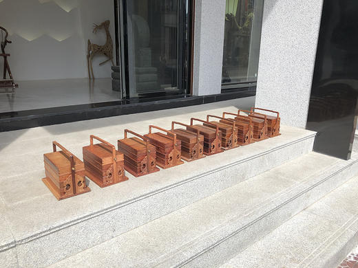 红桥红  家具严选  缅甸花梨（大果紫檀）  【手提篮】手提盒 商品图0